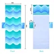 Custom Microfiber Beach Lounge Chair Cover With Pocket | https://www.bestnamebadges.com