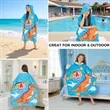Custom Printed Poncho Hooded Towel For Kids | https://www.bestnamebadges.com
