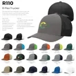 Richardson 110 R-Flex Trucker Hat w/ Leatherette Patch | https://www.bestnamebadges.com