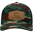 Richardson 110 R-Flex Trucker Hat w/ Leatherette Patch | https://www.bestnamebadges.com