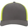 Richardson 110 R-Flex Trucker Hat w/ Leatherette Patch | https://www.bestnamebadges.com
