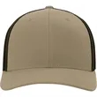 Richardson 110 R-Flex Trucker Hat w/ Leatherette Patch | https://www.bestnamebadges.com