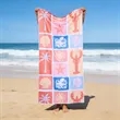Custom Dye Sublimated Microfiber Beach Towel | https://www.bestnamebadges.com