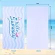 Custom Dye Sublimated Microfiber Beach Towel | https://www.bestnamebadges.com
