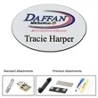OVAL PLASTIC NAME BADGE | https://www.bestnamebadges.com