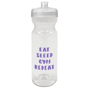 28 Oz. Poly-Clear™ Fitness Bottle | https://www.bestnamebadges.com