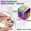 Metal Fidget Spinner Toys Cube | https://www.bestnamebadges.com