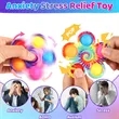 5 Bubbles Fidget Push Pop Spinner | https://www.bestnamebadges.com