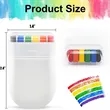 Rainbow Face Body Paint | https://www.bestnamebadges.com