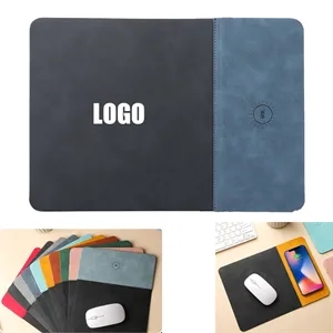 PU leather Wireless Charging Mouse Pad