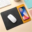 PU leather Wireless Charging Mouse Pad | https://www.bestnamebadges.com