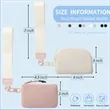 Portable Dual Pouch Wristlet Keychain Wallet With Zipper | https://www.bestnamebadges.com