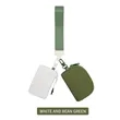 Portable Dual Pouch Wristlet Keychain Wallet With Zipper | https://www.bestnamebadges.com