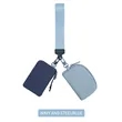 Portable Dual Pouch Wristlet Keychain Wallet With Zipper | https://www.bestnamebadges.com