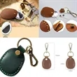 Leather Airtag Holder Keychain | https://www.bestnamebadges.com
