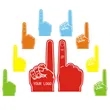 18" EVA Foam Finger Cheering Gloves | https://www.bestnamebadges.com