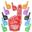 18" EVA Foam Finger Cheering Gloves | https://www.bestnamebadges.com