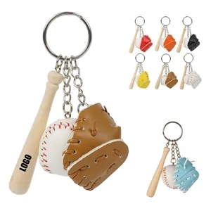 Mini Baseball Keychain
