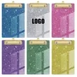 Glitter Acrylic Clipboard | https://www.bestnamebadges.com