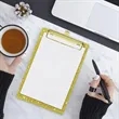 Glitter Acrylic Clipboard | https://www.bestnamebadges.com