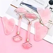Rose Quartz Facial Massager Set | https://www.bestnamebadges.com