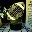 3D LED Football Table Lamp | https://www.bestnamebadges.com