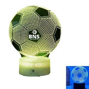 3D LED Football Table Lamp
