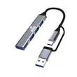 Metal 4 Port USB Hub with Galvanized Data Cable | https://www.bestnamebadges.com