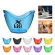4L Clear Plastic Ice Bucket Cooler With Handle | https://www.bestnamebadges.com