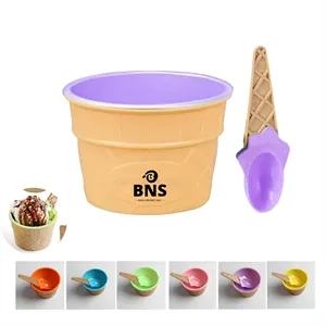 Reusable Ice Cream Bowls and Spoons
