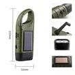 Solar Hand Crank Emergency Flashlight with USB Charging | https://www.bestnamebadges.com