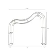 3D Wave Shaped Arch Backdrop Replacement Graphic 10Ft | https://www.bestnamebadges.com