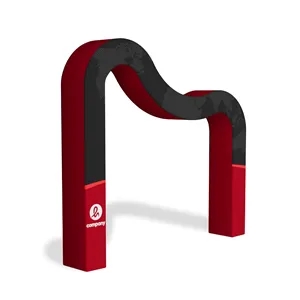3D Wave Shaped Arch Backdrop Replacement Graphic 10Ft