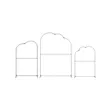 Cloud Shaped Backdrop Kit Replacement Graphic M | https://www.bestnamebadges.com
