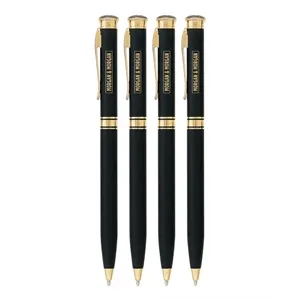 Union Printed - Old Fashion Solid Brass Twist Metal Pen 