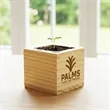 Wooden Cube Grow Kit | https://www.bestnamebadges.com