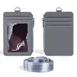 PU Leather ID Badge Holder Wallet With Lanyard | https://www.bestnamebadges.com