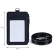 PU Leather ID Badge Holder Wallet With Lanyard | https://www.bestnamebadges.com