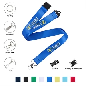 1" Custom Printed Polyester Lanyard