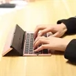 Ultra-Slim Tri-Folding Wireless Keyboard | https://www.bestnamebadges.com