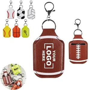 Baseball-Themed Hand Sanitizer Keychain