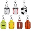 Baseball-Themed Hand Sanitizer Keychain | https://www.bestnamebadges.com