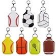 Baseball-Themed Hand Sanitizer Keychain | https://www.bestnamebadges.com