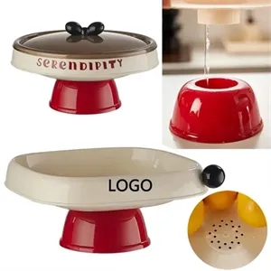Stylish Drainage Fruit Bowl For Kitchen
