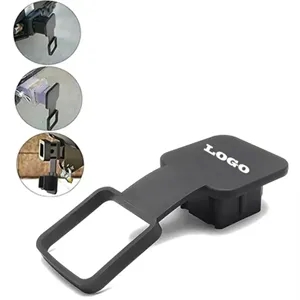 Black Soft Rubber Trailer Hitch Plug Receiver Cover