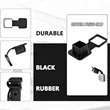 Black Soft Rubber Trailer Hitch Plug Receiver Cover | https://www.bestnamebadges.com