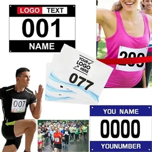 Marathon Runner Bib Tag - Tough & Customizable
