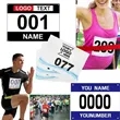 Marathon Runner Bib Tag - Tough & Customizable | https://www.bestnamebadges.com
