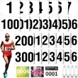 Marathon Runner Bib Tag - Tough & Customizable | https://www.bestnamebadges.com