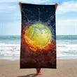 Quick Dry Sublimated Beach Towel | https://www.bestnamebadges.com